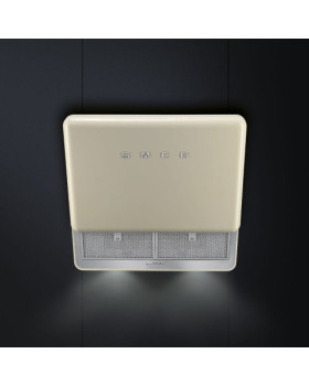 Õhupuhastaja smeg 50-ndate stiil, seina, 75 cm, kreem-foto2