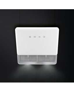 Õhupuhastaja smeg 50-ndate stiil, seina, 75 cm, 649m3/h, 67 db, valge-foto2