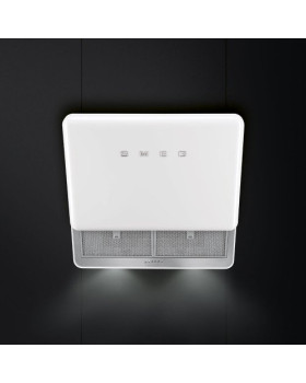 Õhupuhastaja smeg 50-ndate stiil, seina, 75 cm, 649m3/h, 67 db, valge-foto2