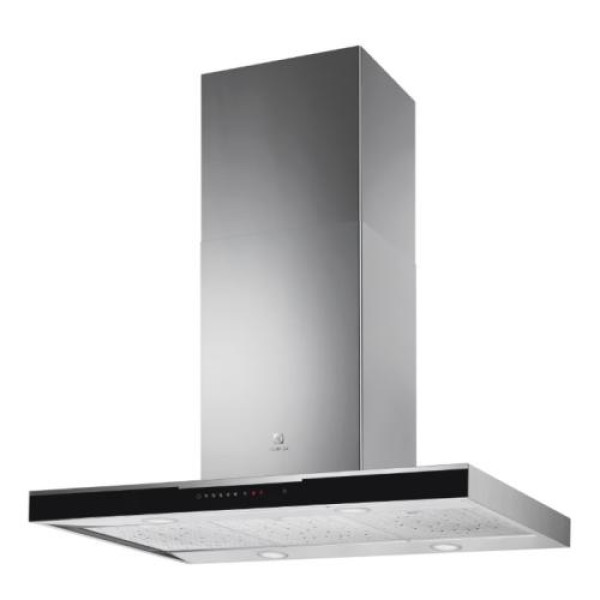 Õhupuhastaja electrolux, saare, 90 cm, hob2hood, silencetech, 740m3/h, 54 db, must/rv-teras