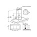 Õhupuhastaja electrolux, saare, 90 cm, hob2hood, silencetech, 740m3/h, 54 db, must/rv-teras