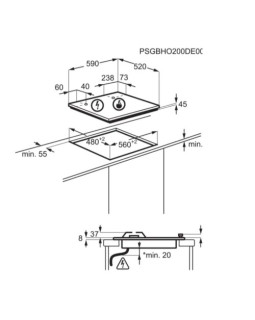 Pliidiplaat electrolux, 4 x gaas, 60 cm, keraamiline, valge-foto2