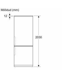 Külmik bosch, 203 cm, 260/103 l, 35 db, elektrooniline juhtimine, no-frost, rv teras-foto4