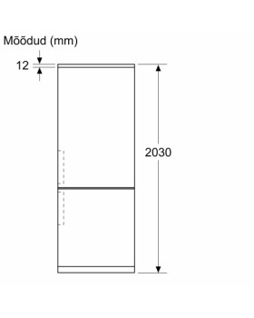Külmik bosch, 203 cm, 260/103 l, 35 db, elektrooniline juhtimine, no-frost, rv teras-foto4