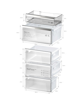 Külmik bosch, 203 cm, 33 db, elektrooniline juhtimine, rv teras, 260/103 l-foto7