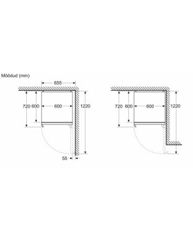Külmik bosch, 203 cm, 33 db, elektrooniline juhtimine, rv teras, 260/103 l-foto8
