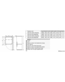 Külmik bosch, 203 cm, 330/108 l, 40 db, puutetundlik, nofrost, inox-foto4