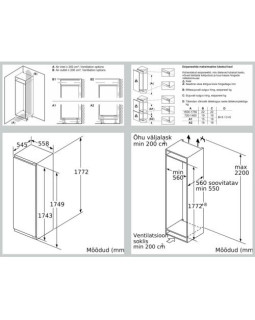 Külmik neff, integreeritav, 178 cm, 319 l, 37 db, fresh safe , valge-foto5