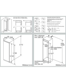 Külmik neff, integreeritav, 178 cm, 319 l, 37 db, fresh safe , valge-foto5