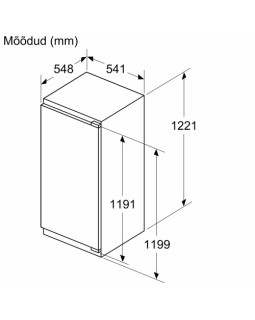 Jahekapp bosch, integreeritav, 122.5 cm, 204 l, 35 db, elektrooniline juhtimine-foto3