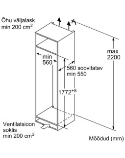 Jahekapp bosch, integreeritav, 177.5 cm, 310 l, 35 db, elektrooniline juhtimine-foto4
