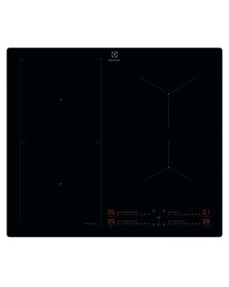 Pliidiplaat electrolux, 4 x induktsioon, 60 cm, hob2hood, must, lõigatud servad