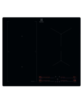 Pliidiplaat electrolux, 4 x induktsioon, 60 cm, hob2hood, must, lõigatud servad