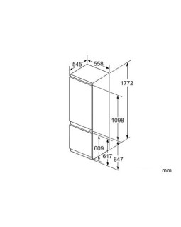Külmik bosch, integreeritav, 177 cm, 209/61 l, 36 db, lowfrost, elektrooniline juhtimine-foto2