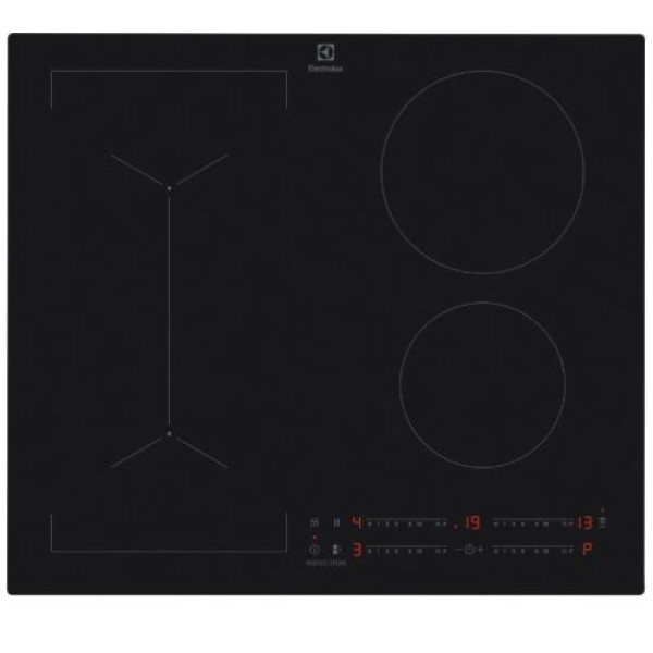 Pliidiplaat electrolux, 4 x induktsioon, 60 cm, matt must, lõigatud servad