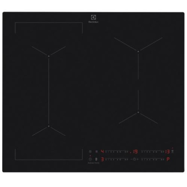 Pliidiplaat electrolux, 4 x induktsioon, 60 cm, matt must, lõigatud servad