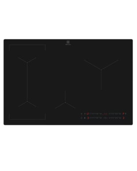 Pliidiplaat electrolux, 4 x induktsioon, 78 cm, hob2hood, saphirmatt,lõigatud servad