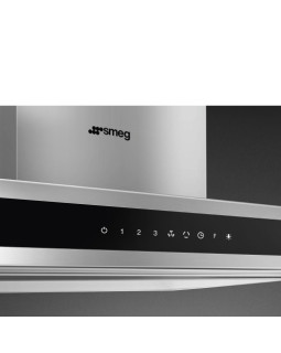 Õhupuhastaja smeg, saare, 120 cm, 739 m3/h, 71 db, rv-teras/must klaas-foto4