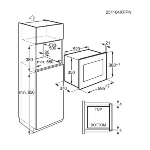 Mikrolaineahi electrolux, int, 1000/900 w, must