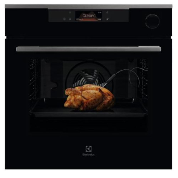 Ahi electrolux, 72 l, pürolüüs, aurufunktsioon, must/rv-teras