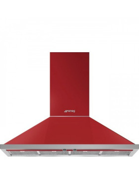 Õhupuhastaja smeg portofino, seina, 120 cm, punane