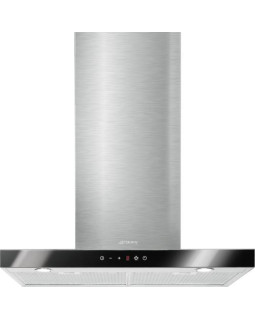 Õhupuhastaja smeg, seina, 60 cm, 777 m3/h, 63 db, rv teras/must