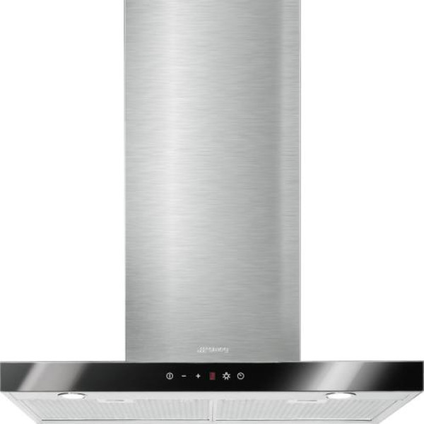 Õhupuhastaja smeg, seina, 60 cm, 777 m3/h, 63 db, rv teras/must