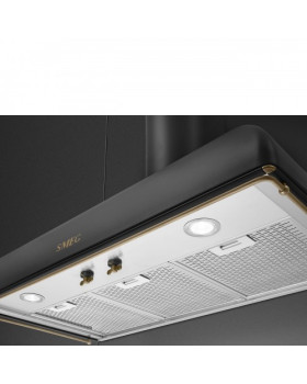 Õhupuhastaja smeg colonial, seina, 90 cm, 788 m3/h, 63 db, antratsiit/messing-foto4