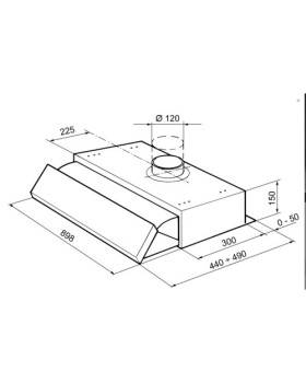 Õhupuhastaja smeg, integreeritav, 90 cm, 235 m3/h, 68 db, hõbedane-foto2