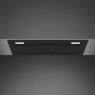 Õhupuhastaja smeg, integreeritav, 60 cm, autovent, 730 m3/h, 67 db, matt must