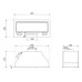 Õhupuhastaja smeg, integreeritav, 60 cm, autovent, 730 m3/h, 67 db, matt must