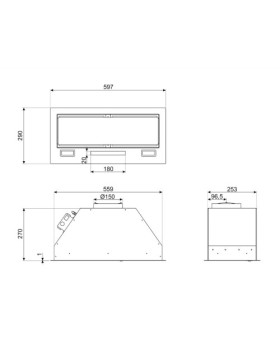Õhupuhastaja smeg, integreeritav, 60 cm, 730 m3/h, 67 db, rv-teras-foto3