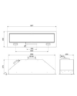 Õhupuhastaja smeg, integreeritav, 90 cm, 697 m3/h, 67 db, rv-teras-foto3