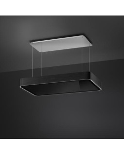 Õhupuhastaja smeg, saare, 100 cm, autovent, 650 m3/h, 73 db, matt must/must klaas-foto9