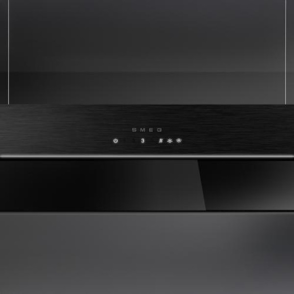 Õhupuhastaja smeg, saare, 100 cm, autovent, 650 m3/h, 73 db, matt must/must klaas Õhupuhastaja smeg, saare, 100 cm, autovent, 650 m3/h, 73 db, matt must/must klaas
