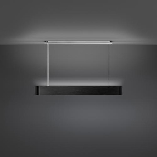 Õhupuhastaja smeg, saare, 100 cm, autovent, 650 m3/h, 73 db, matt must/must klaas Õhupuhastaja smeg, saare, 100 cm, autovent, 650 m3/h, 73 db, matt must/must klaas