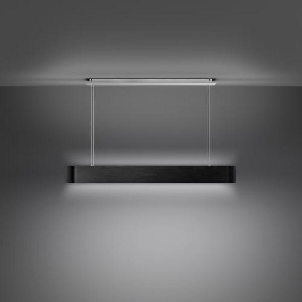 Õhupuhastaja smeg, saare, 100 cm, autovent, 650 m3/h, 73 db, matt must/must klaas Õhupuhastaja smeg, saare, 100 cm, autovent, 650 m3/h, 73 db, matt must/must klaas