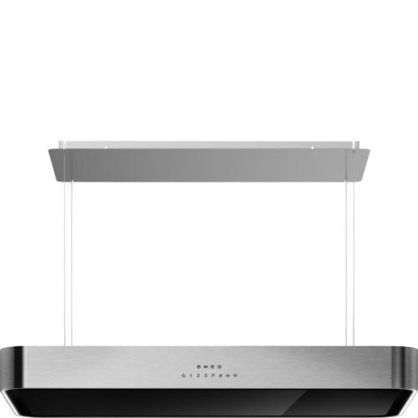 Õhupuhastaja smeg, saare, 100 cm, autovent, 650 m3/h, 73 db, rv-teras/must klaas Õhupuhastaja smeg, saare, 100 cm, autovent, 650 m3/h, 73 db, rv-teras/must klaas