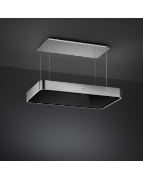 Õhupuhastaja smeg, saare, 100 cm, autovent, 650 m3/h, 73 db, rv-teras/must klaas-foto10