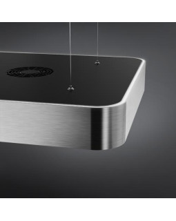 Õhupuhastaja smeg, saare, 100 cm, autovent, 650 m3/h, 73 db, rv-teras/must klaas-foto8