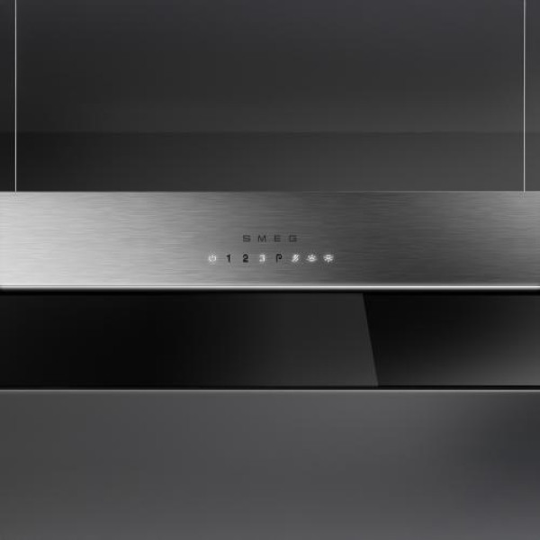 Õhupuhastaja smeg, saare, 100 cm, autovent, 650 m3/h, 73 db, rv-teras/must klaas Õhupuhastaja smeg, saare, 100 cm, autovent, 650 m3/h, 73 db, rv-teras/must klaas