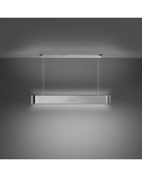 Õhupuhastaja smeg, saare, 100 cm, autovent, 650 m3/h, 73 db, rv-teras/must klaas-foto4