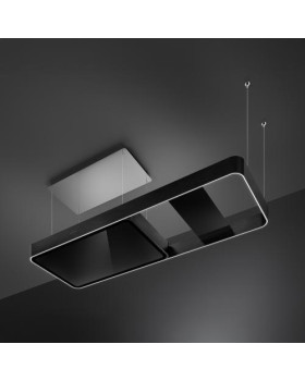 Õhupuhastaja smeg, saare, 180 cm, autovent, 650 m3/h, 73 db, matt must/must klaas-foto2