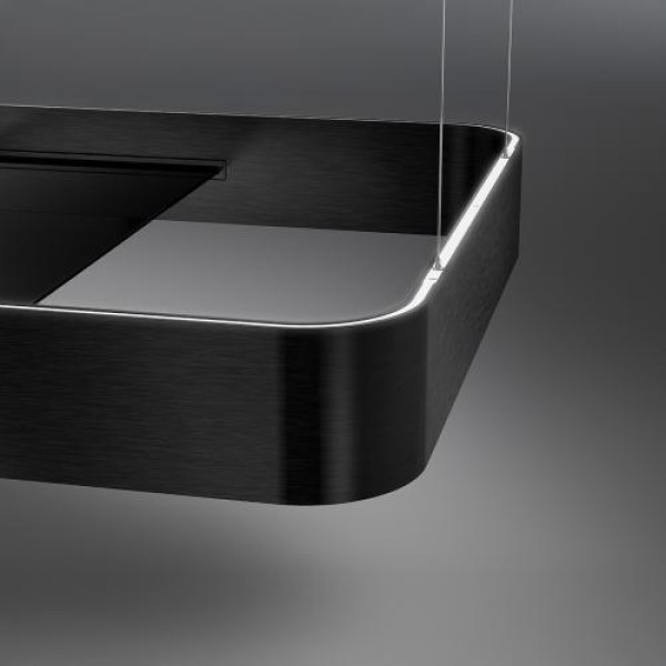 Õhupuhastaja smeg, saare, 180 cm, autovent, 650 m3/h, 73 db, matt must/must klaas Õhupuhastaja smeg, saare, 180 cm, autovent, 650 m3/h, 73 db, matt must/must klaas