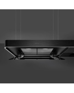 Õhupuhastaja smeg, saare, 180 cm, autovent, 650 m3/h, 73 db, matt must/must klaas-foto8