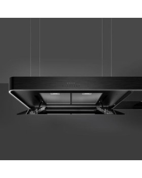 Õhupuhastaja smeg, saare, 180 cm, autovent, 650 m3/h, 73 db, matt must/must klaas-foto8
