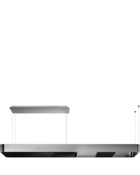 Õhupuhastaja smeg, saare, 180 cm, autovent, 650 m3/h, 73 db, rv-teras/must klaas