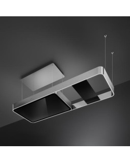 Õhupuhastaja smeg, saare, 180 cm, autovent, 650 m3/h, 73 db, rv-teras/must klaas-foto2