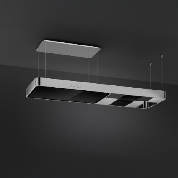 Õhupuhastaja smeg, saare, 180 cm, autovent, 650 m3/h, 73 db, rv-teras/must klaas Õhupuhastaja smeg, saare, 180 cm, autovent, 650 m3/h, 73 db, rv-teras/must klaas