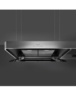 Õhupuhastaja smeg, saare, 180 cm, autovent, 650 m3/h, 73 db, rv-teras/must klaas-foto8